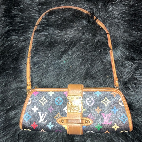 Louis Vuitton Shirley Multicolor Monogram clutch/ shoulder bag, - Picture 1 of 15